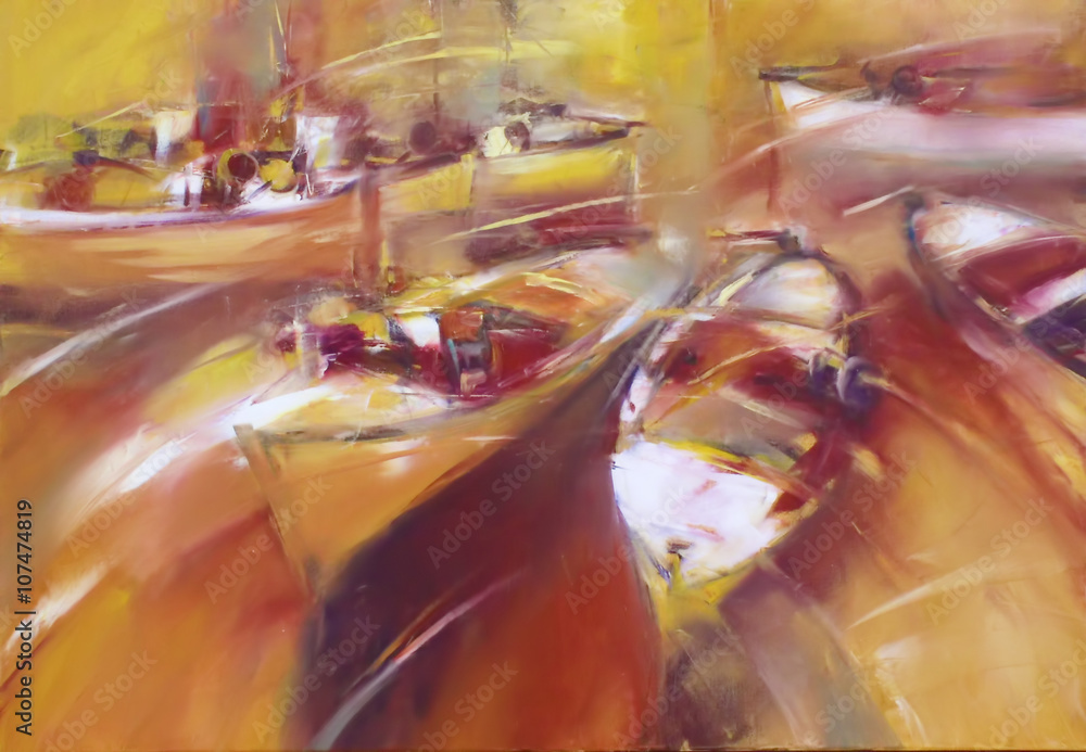 Boats ,modern handmade paintings Boats ,modern handmade paintings