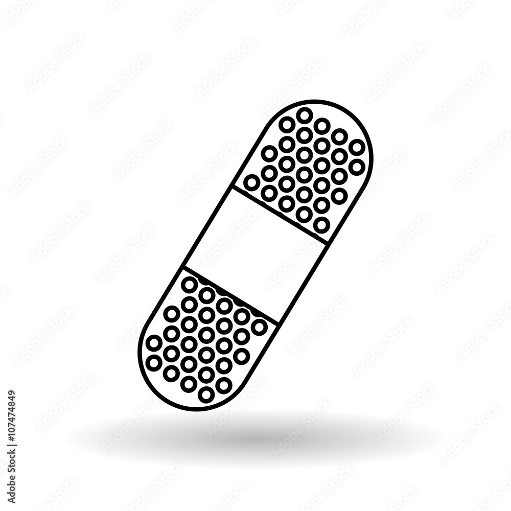 medical bandage design , vector illustration medical bandage design , vector illustration