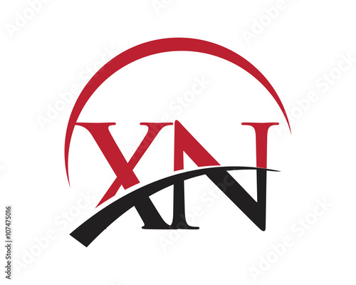 XN red letter logo swoosh