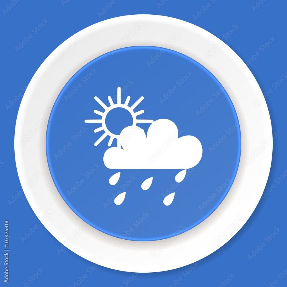 rain blue flat design modern web icon rain blue flat design modern web icon