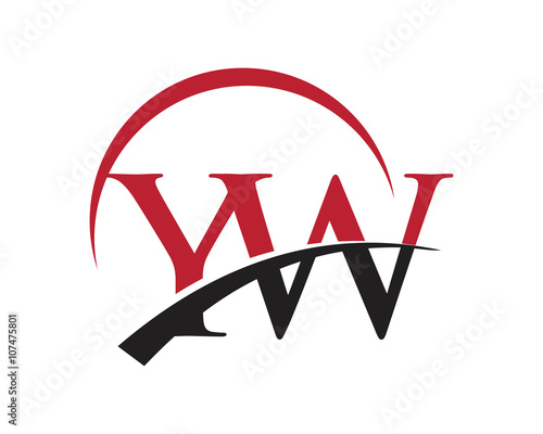 YW red letter logo swoosh