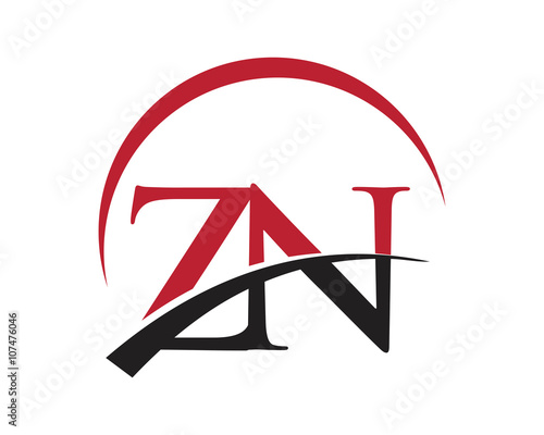 ZN red letter logo swoosh