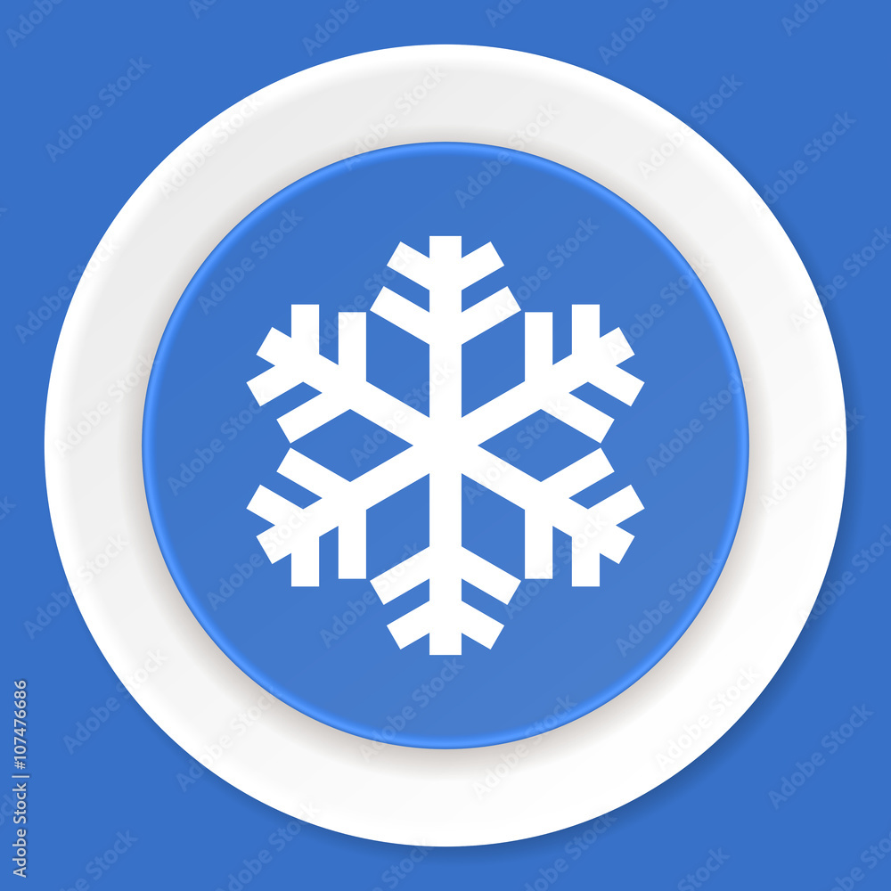 snow blue flat design modern web icon snow blue flat design modern web icon