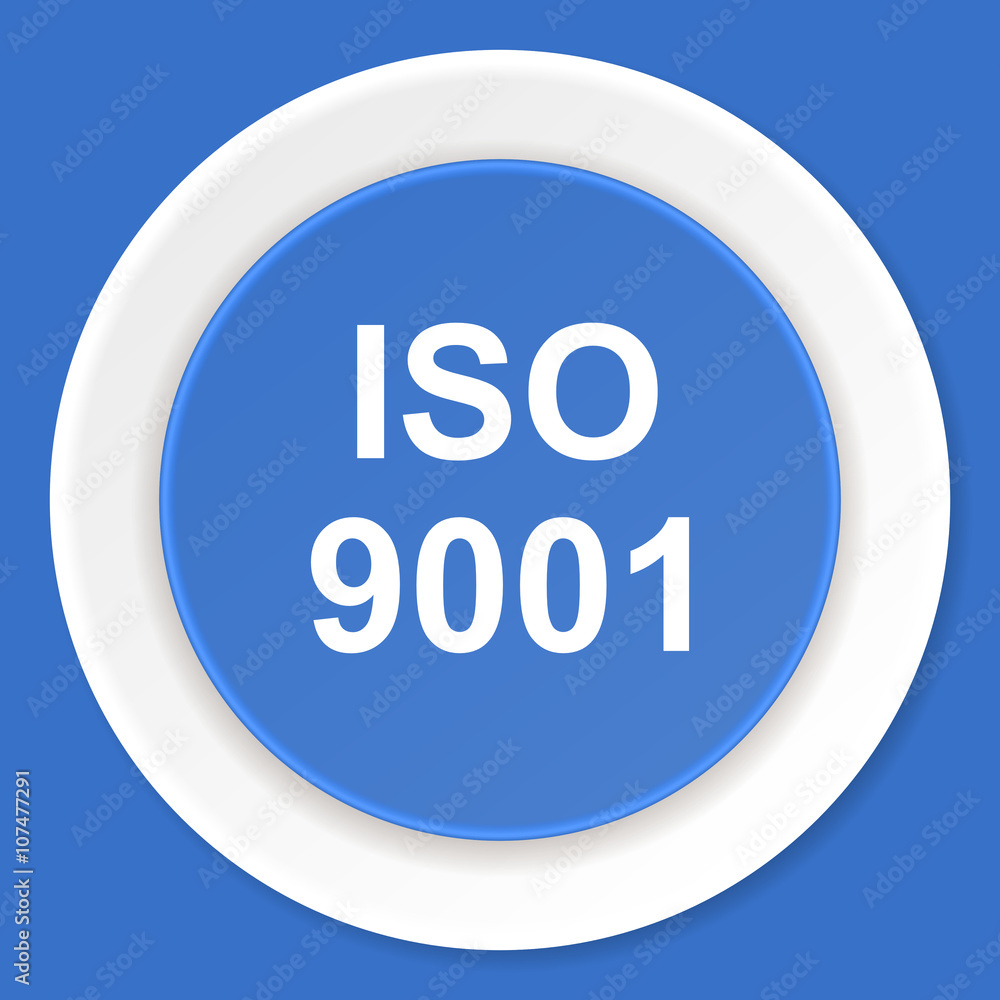 iso 9001 blue flat design modern web icon iso 9001 blue flat design modern web icon