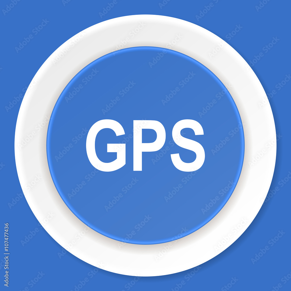 gps blue flat design modern web icon gps blue flat design modern web icon