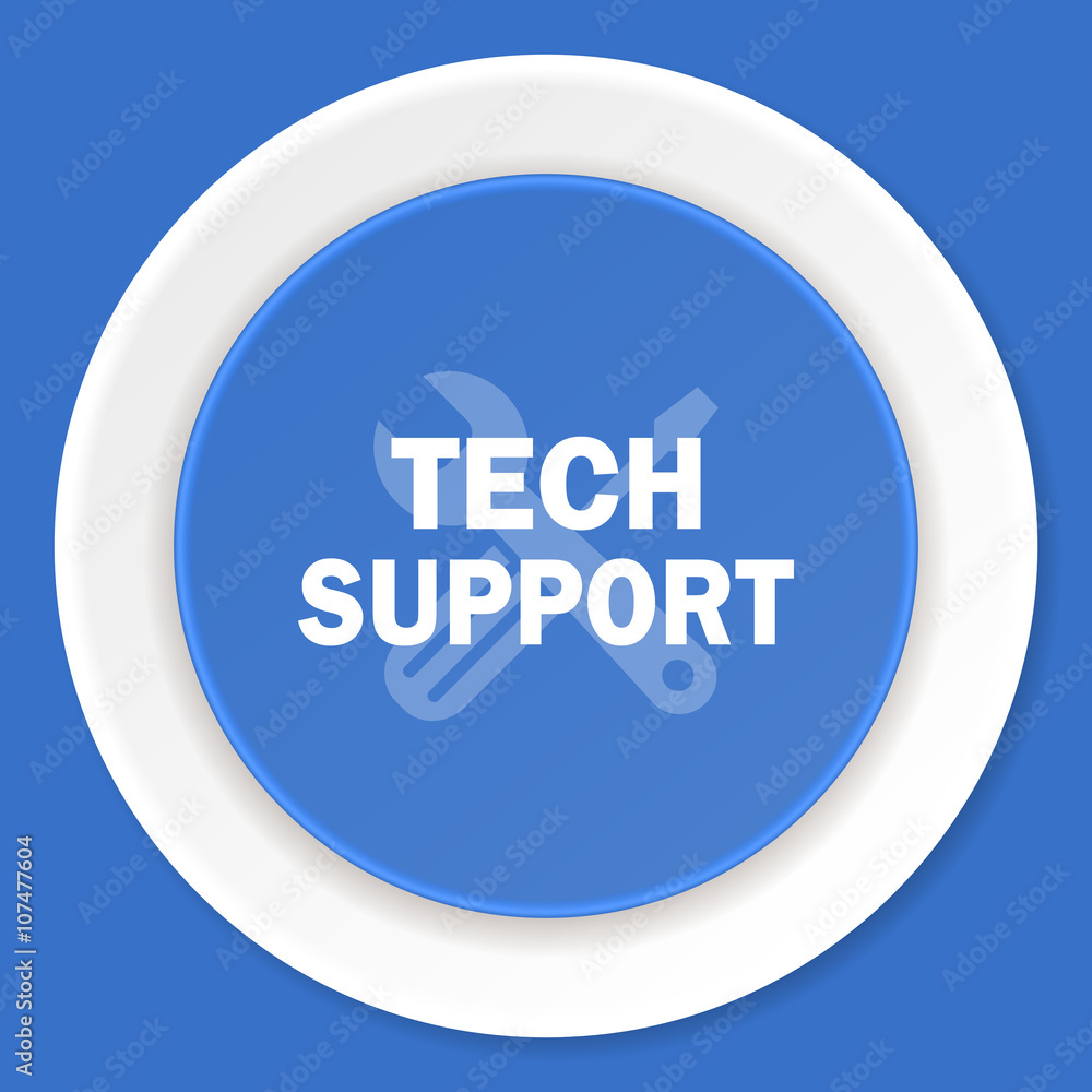 technical support blue flat design modern web icon technical support blue flat design modern web icon