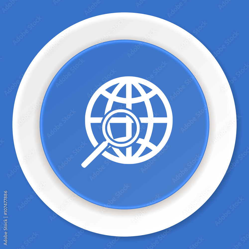 search blue flat design modern web icon search blue flat design modern web icon
