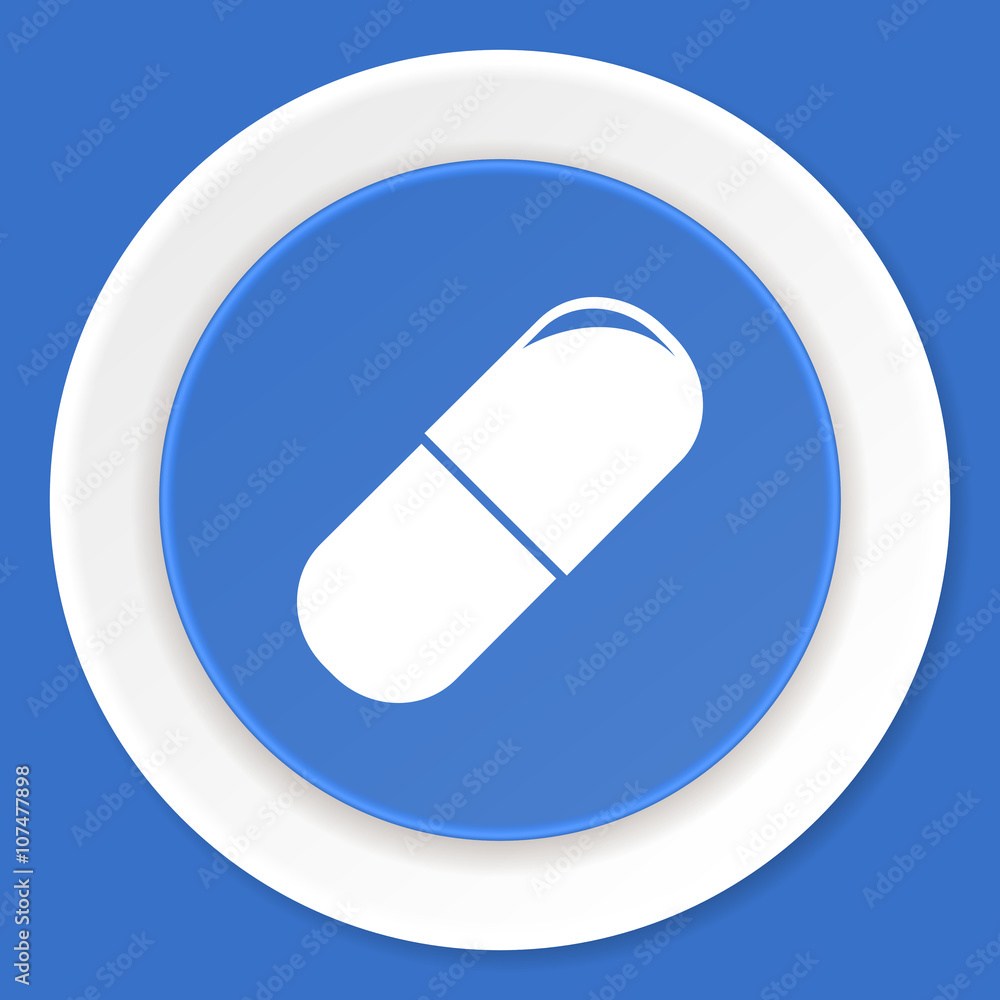 drugs blue flat design modern web icon drugs blue flat design modern web icon