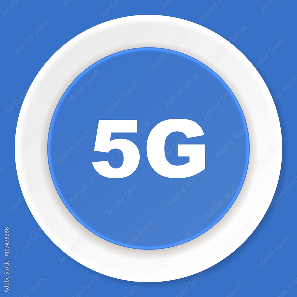 5g blue flat design modern web icon 5g blue flat design modern web icon