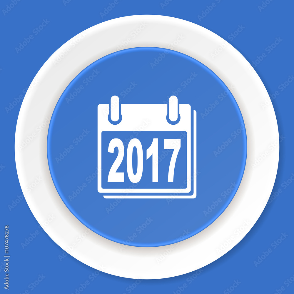 new year 2017 blue flat design modern web icon new year 2017 blue flat design modern web icon