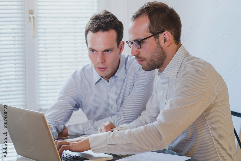 financial analysis and project management, business people working with computer in modern office interior financial analysis and project management, business people working with computer in modern office interior
