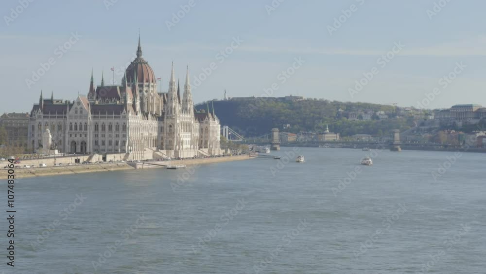 Building of national parliament in Hungarian capital of Budapest by the day 4K 2160p UltraHD footage - National parliament building on Danube river banks in Hungary 4K 3840X2160 UHD video Building of national parliament in Hungarian capital of Budapest by the day 4K 2160p UltraHD footage - National parliament building on Danube river banks in Hungary 4K 3840X2160 UHD video