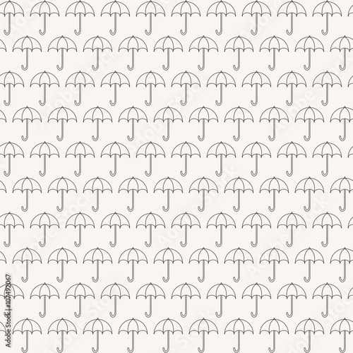 Umbrellas seamless pattern. Vector illustration