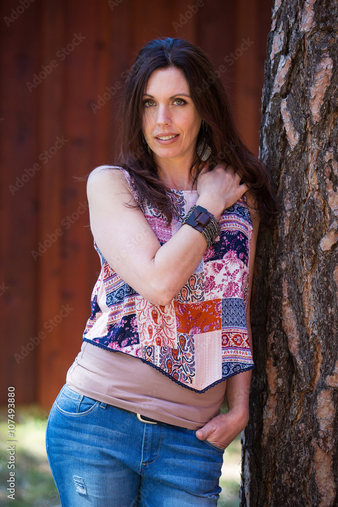 Fototapeta premium Pretty middle-aged woman