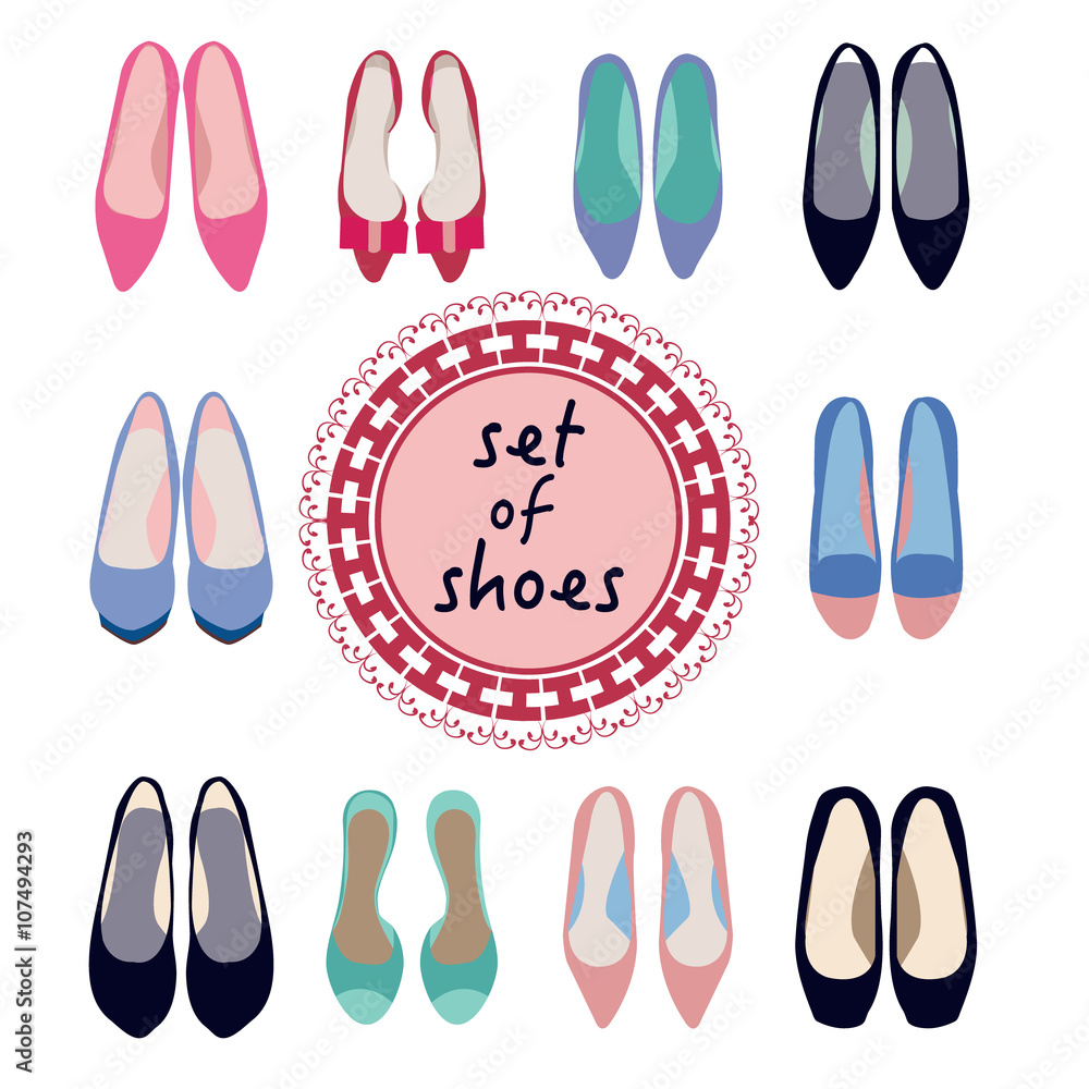 collection of fashion shoes collection of fashion shoes