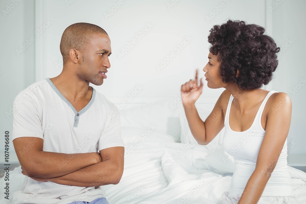 Fototapeta premium Couple having argument