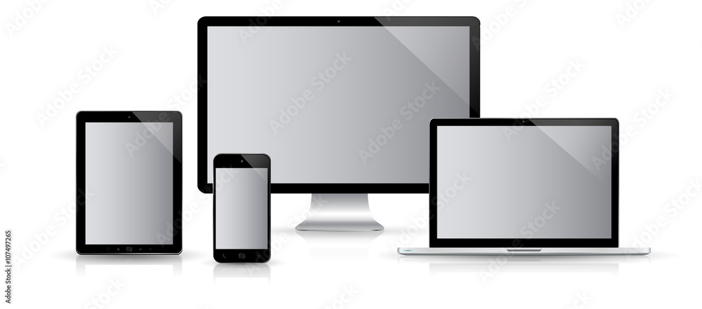 Modern digital tech device collection Modern digital tech device collection