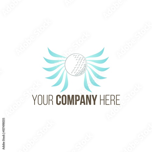 golf logo icon vector