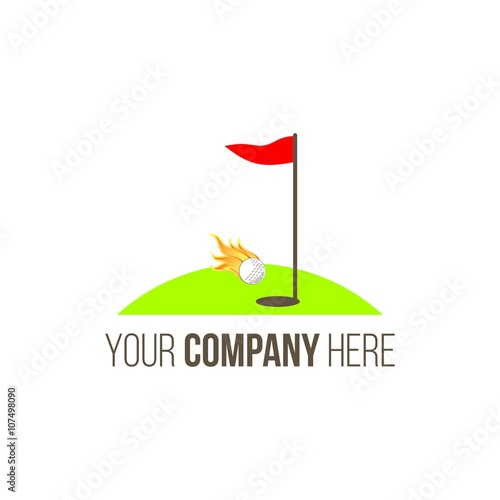 golf logo icon vector