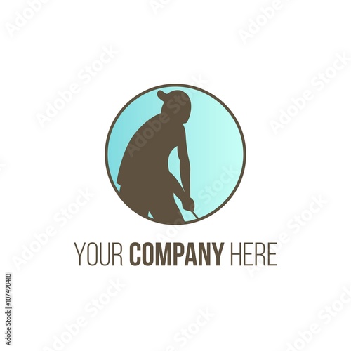 golf logo icon vector