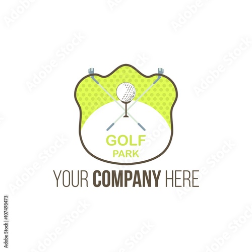 golf logo icon vector