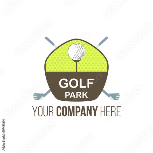 golf logo icon vector