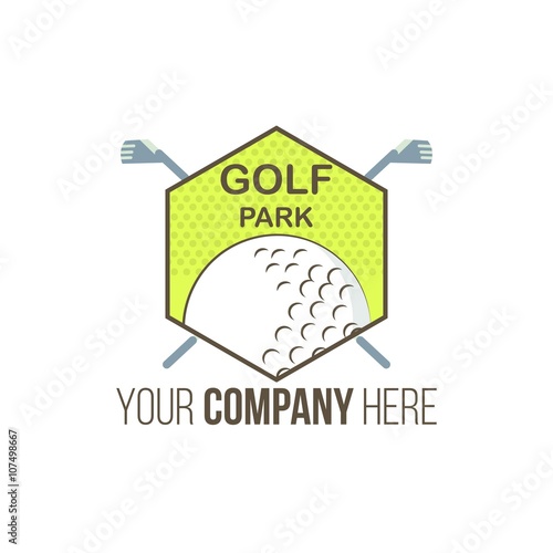 golf logo icon vector