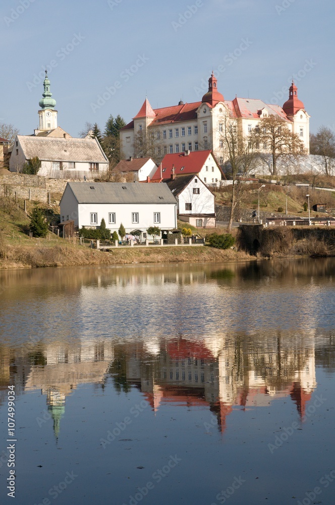 Town Planá in the  Western Bohemia , Czech republic