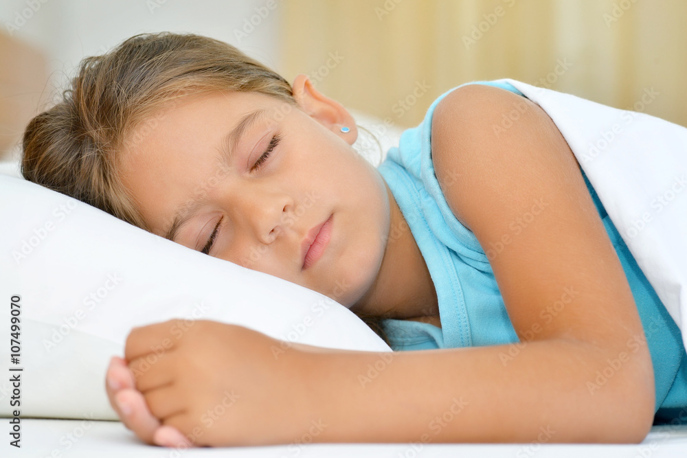 Sweet dreams, adorable toddler girl sleeping Sweet dreams, adorable toddler girl sleeping