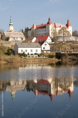 Town Planá in the Western Bohemia , Czech republic