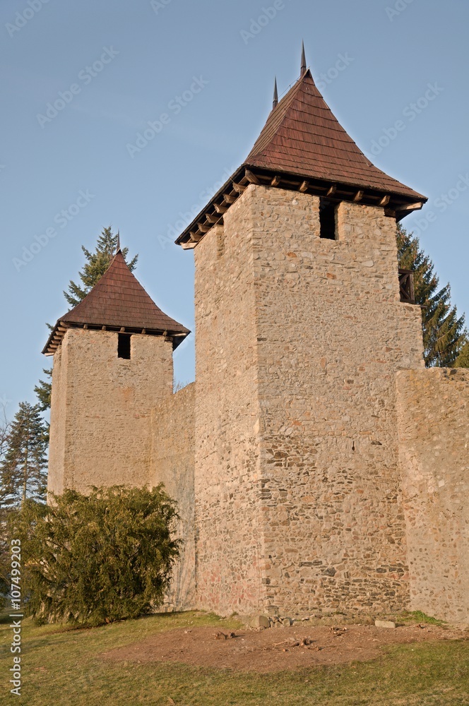 City walls in Tachov in the West Bohemia, Czech republic City walls in Tachov in the West Bohemia, Czech republic