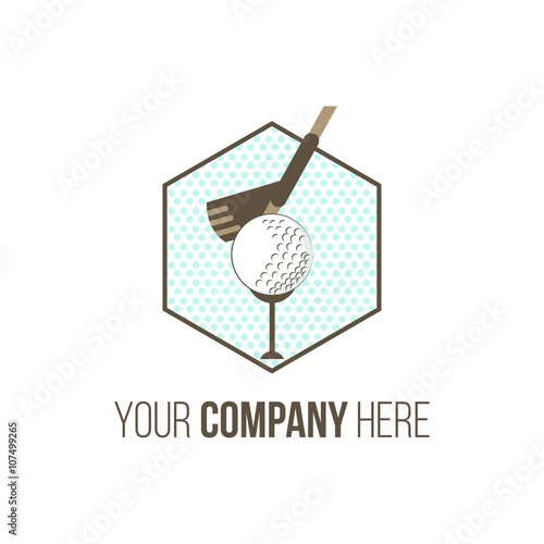 golf logo icon vector