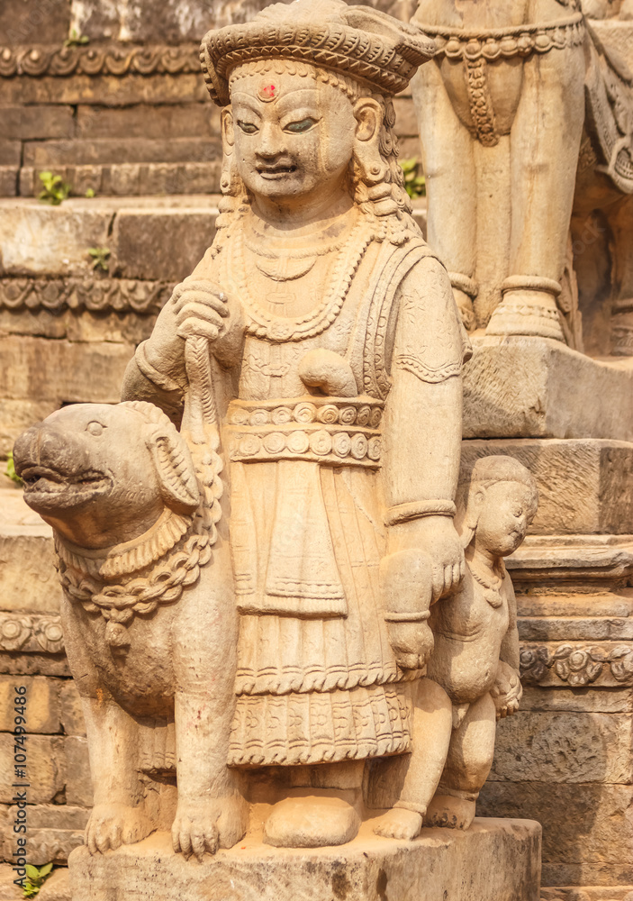 Statues of god in Bhaktapur,Nepal