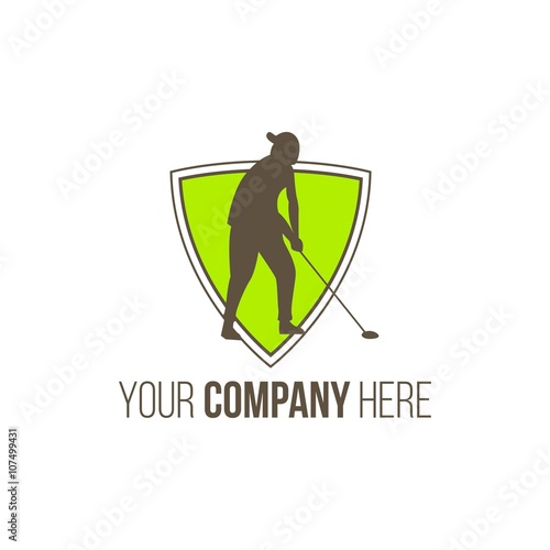 golf logo icon vector