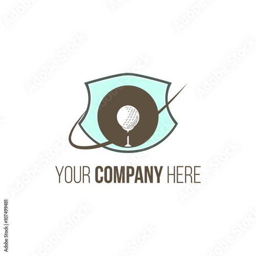 golf logo icon vector