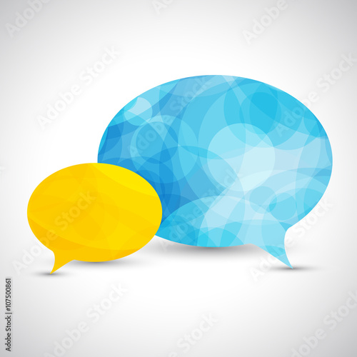 speech bubbles communication, social