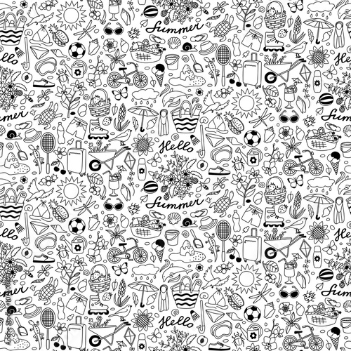 Summer Holiday seamless pattern