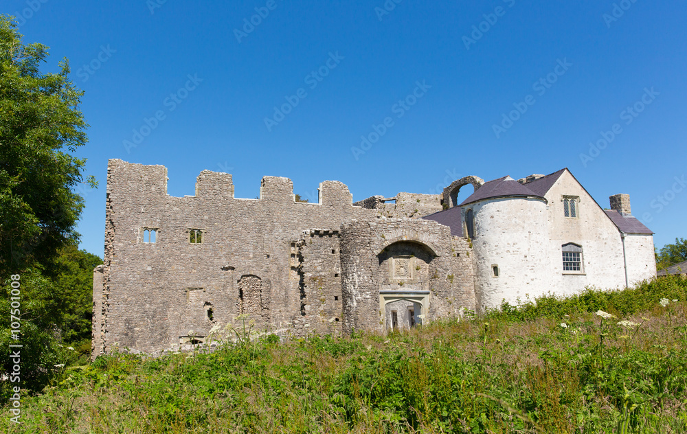 Oxwich Castle The Gower Peninsula South Wales UK
