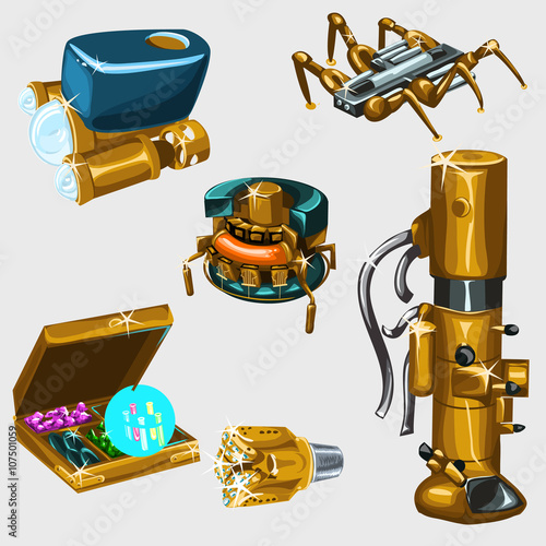 Spider robot and other objects of robotics