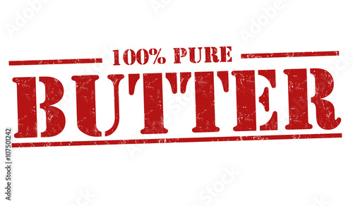 Butter rubber stamp
