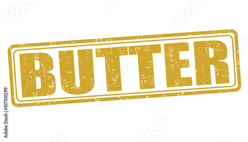 Butter rubber stamp