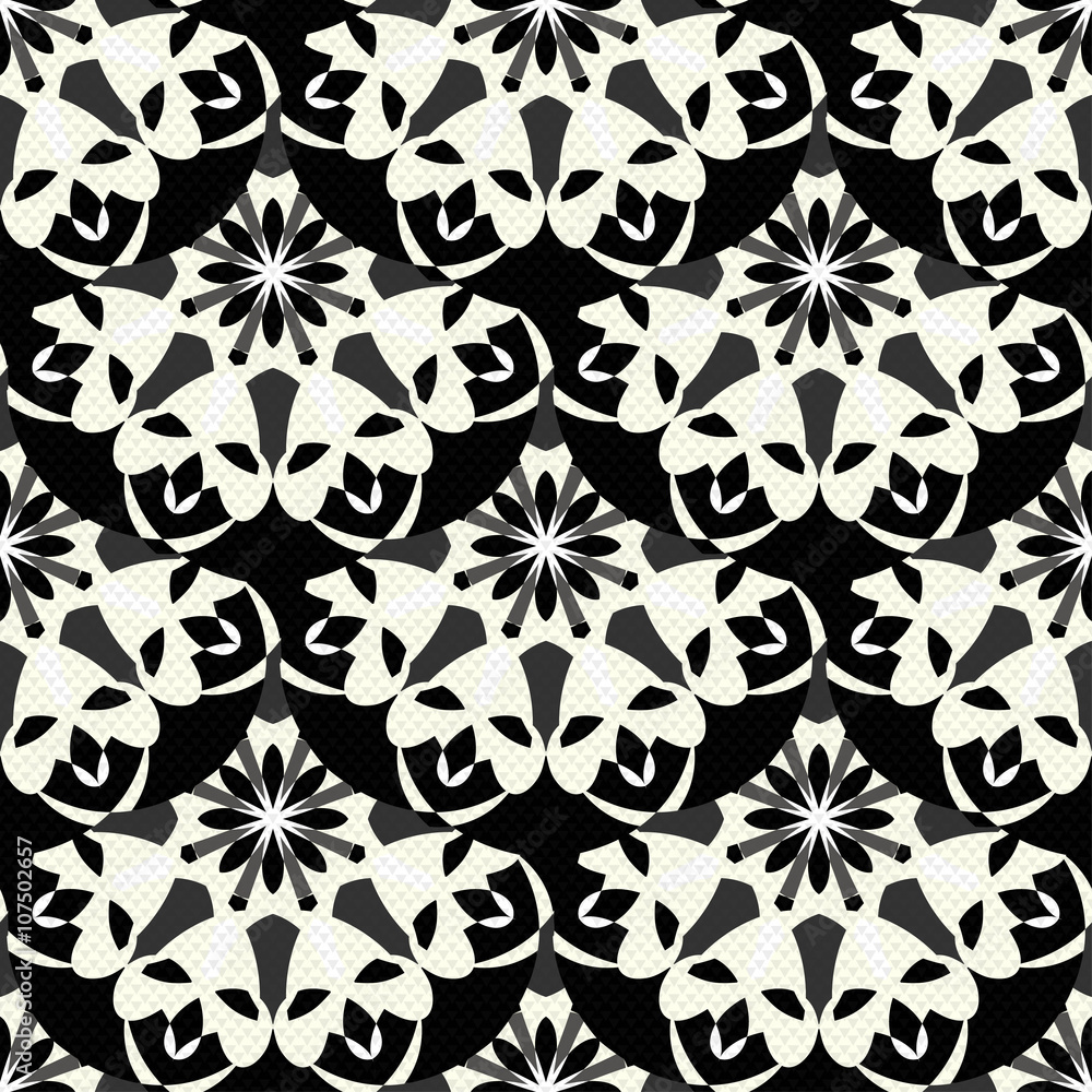 Ethnic floral seamless pattern abstract ornamental pattern