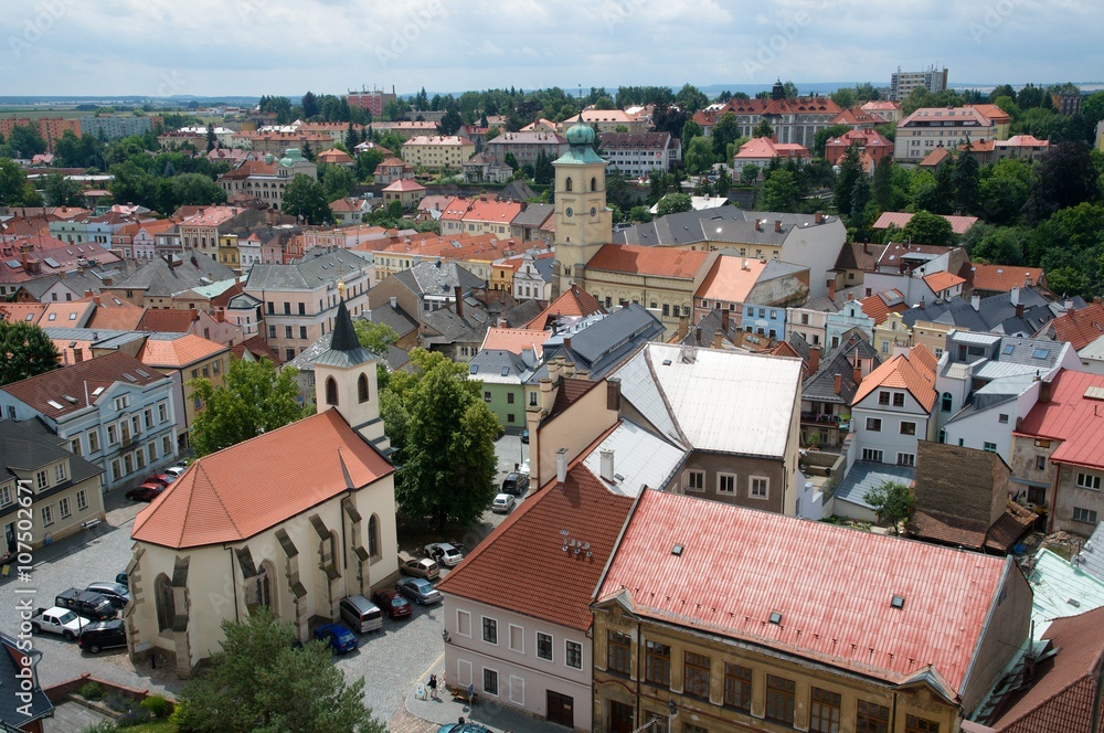 View of the town Litomyšl, eastern Bohemia, Czech republic - UNESCO