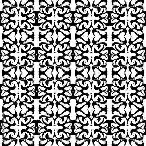 delicate seamless pattern vintage ethnic ornament on white background