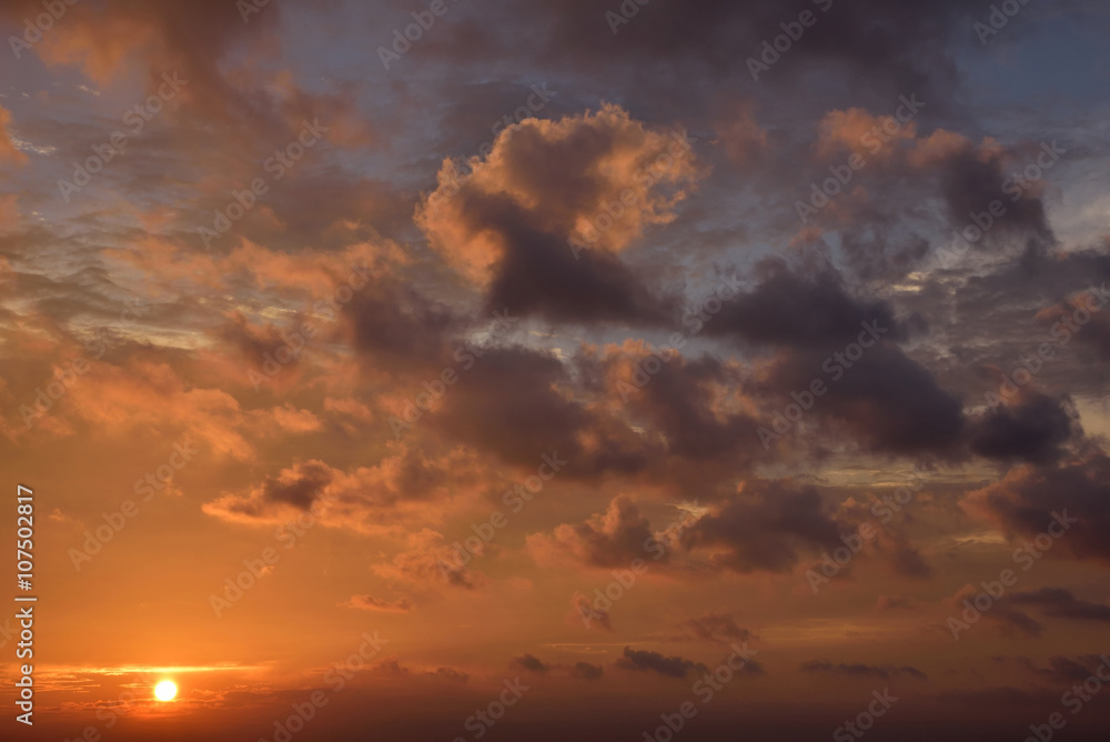 Beautiful Cloudscape at Sunset