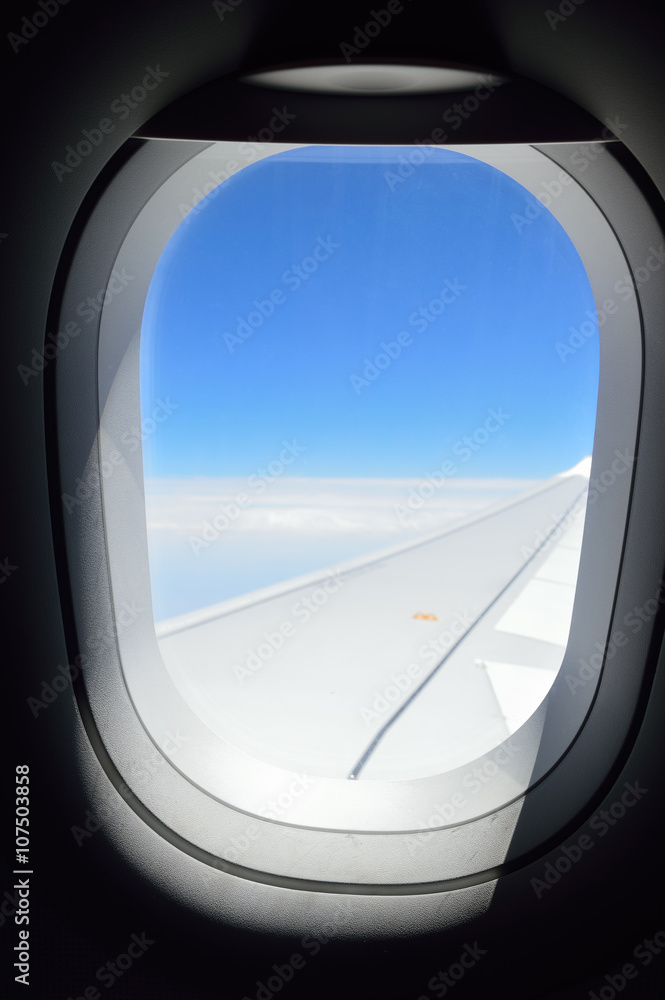 window seat at the airplane window seat at the airplane