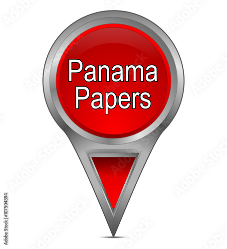 Map pointer with Panama Papers