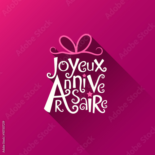 Carte JOYEUX ANNIVERSAIRE 