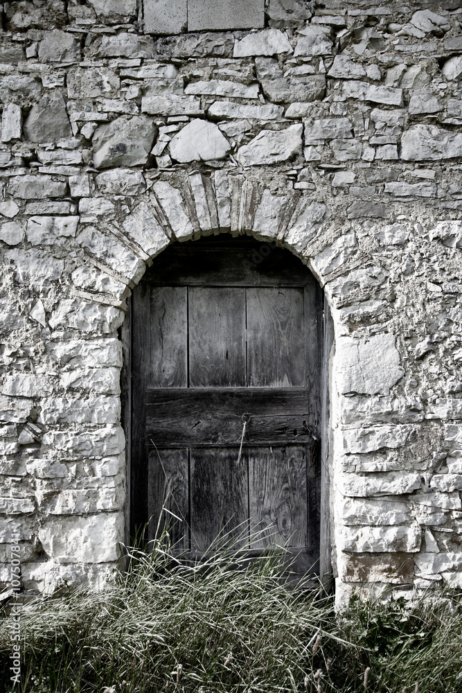 Old door in the Roman Campagna
