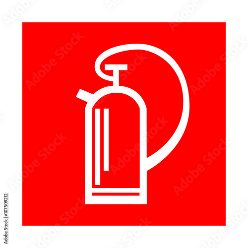 Fire extinguisher sign